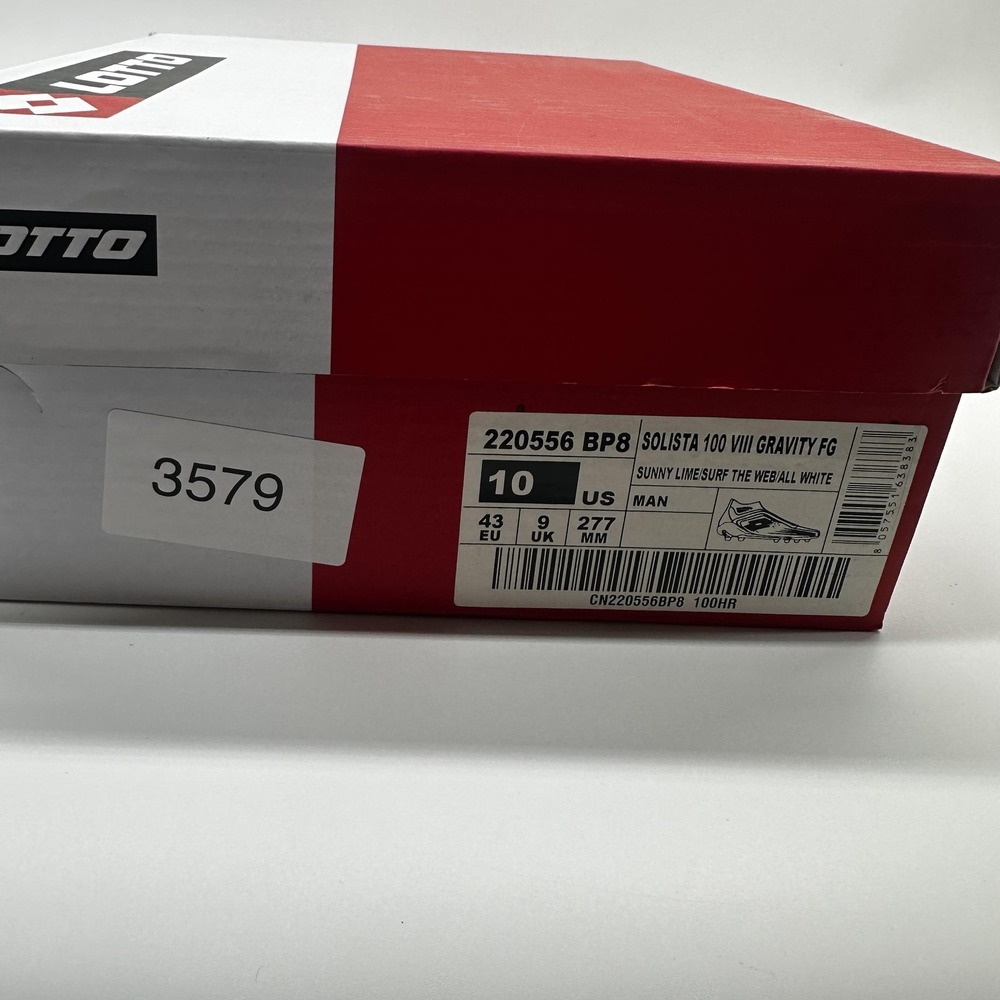 Lotto Solista 100 VIII Gravity FG Soccer Cleats Mens Size 10 Yellow 220556 - Picture 8 of 8